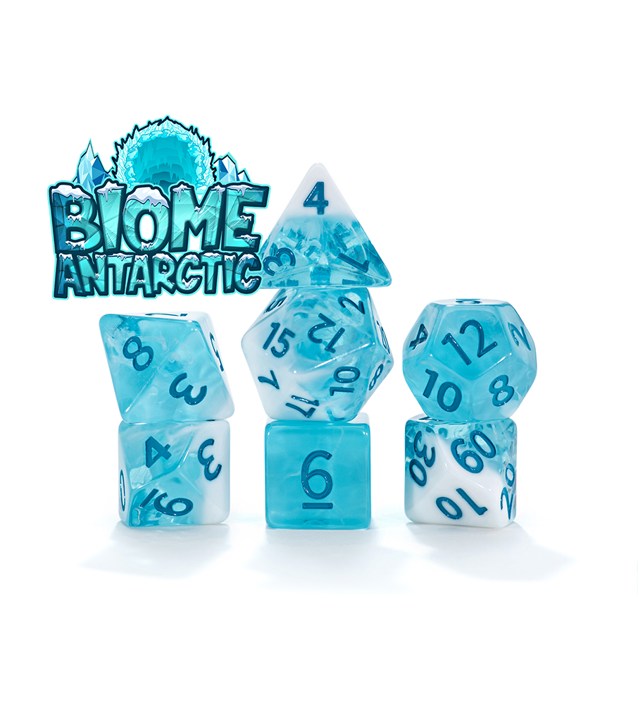 Flowstone Dice - Antarctic Biome